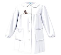 Siggi Grembiule Elementare, Bambina e Ragazza Con chiusura Bottoni o Zip. Blu o Bianco 3911/BIANCO_0001_100 13