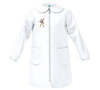 siggi Grembiule Elementare, Bambina e Ragazza Con chiusura Bottoni o Zip. Blu o Bianco 3920/BIANCO_0001_85 10A