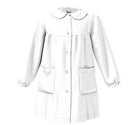 siggi GREMBIULE FEMMINA (9 ANNI - 134 CM, BIANCO)