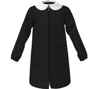 siggi Grembiule Femmina con Zip (6ANNI, Nero)