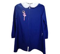 siggi GREMBIULE SCUOLA ELEMENTARE BAMBINA CON CERNIERA 33GR3099 BLU 6-7-8-9-10-11-12-13-14-15 ANNI (65 6 ANNI)