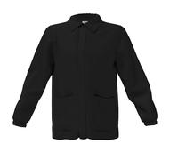 siggi grembiule scuola elementare bambino nero bluette con pratica zip (Nero, 12 Anni)