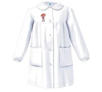 Siggi Group Grembiule Asilo Bambina 33GR4175 Bambina con Farfalle, Bianco, 5