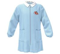 Siggi Group Grembiule Asilo Bambino 33GR4193 Auto da Corsa, Bianco Azzurro, 4