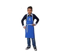 Siggi Group Grembiule Masterchef Junior per Bambini e Ragazzi, Unisex, Blu, Tinta Unica, Unica Taglia, Bib, Cotone/Poliestere, Pull On, Masterchef, Grembiule, Cucina/Cooling, Bambini e Teenager