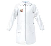 Siggi Group Grembiule Scuola Bambina 47GR4234 Cuore Fiori, Bianco, 6