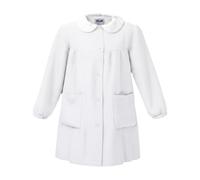 Siggi Group Grembiule Scuola Bambina Premium, Zip o Bottoni, Colletto Staccabile | Divisa scolastica Asilo Elementare | Bianco, Bluette (4016), Quadretti rosa 2887 BIANCO 6 anni