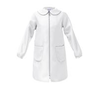 Siggi Group Grembiule Scuola Bambina Premium, Zip o Bottoni, Colletto Staccabile | Divisa scolastica Asilo Elementare | Bianco, Bluette (4016), Quadretti rosa 1969 BIANCO ZIP 10 anni