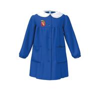 Siggi Happy School Grembiule Scuola Bambina Con Bottoni, Colore Bluette, Articolo 33GR4211 (Bluette, 10 Anni)