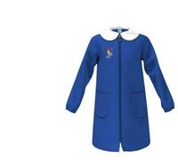 Siggi Happy School Grembiule Scuola Bambina Con Zip, Colore Bluette, Articolo 33gr4219 (Bluette, 9 Anni)