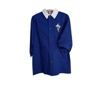 Siggi Happy School Grembiule Scuola Bambino Con Bottoni 47GR4256 Calciatore (Bluette, 10 anni)