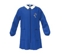 SIGGI HAPPY school Grembiule Scuola Bambino Con Zip Disegno Calciatore, 33GR4167, Bluette (Bluette 4016, 8 Anni 128 cm)