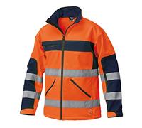 SIGGI SET 5PZ. GIUBBINO ALTA VISIBILITA' BICOLORE ARANCIO FLUO+BLU, 3XL