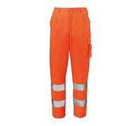 SIGGI Set 5PZ. Pantaloni Invernale Alta VISIBILITA' Arancio Fluo, 4XL