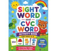 Sight word and CVC word Activity Book: For Ages 4-6, Kindergarten children, learn ABCs and Numbers.