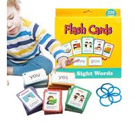 Sight Word Flash Cards, 220 Sight Words Learning and Educational Toys, Fun Reading Flash Cards for Kids, Ideal for Sight Word Games and Homeschool Supplies