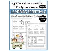 Sight Word Workbook for Early Learners: 90 Essential Words to Read, Trace & Color