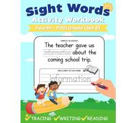 Sight Words Activity Workbook (Set 8): 100 High Frequency Words for Grades 4-5: Learn to Read, ,Trace, Write and Practice Handwriting Workbook for Kids