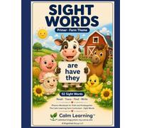 Sight Words Primer: Farm Theme Phonics Workbook for PreK and Kindergarten, Read Trace Find and Write the 52 Dolch Primer Words, Ages 3 to 6
