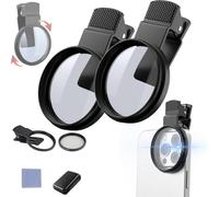 Sightfelt 52mm Clip-0n Cpl Phone Cameralens Filter Kit, New Circular Polarizerpolarizing Filter Compatible, Ultra Slim Filter, Reduces Glare and Enhances Colors, for iPhone with Mostcell Phones (2Set)