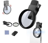Sightfelt 52mm Clip-0n Cpl Phone Cameralens Filter Kit, New Circular Polarizerpolarizing Filter Compatible, Ultra Slim Filter, Reduces Glare and Enhances Colors, for iPhone with Mostcell Phones (1Set)