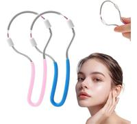 Sightfelt - Depilatore a molla in acciaio inossidabile per viso, epilatore portatile a molla per viso, epilatore portatile a molla per guance, mento, peli del labbro superiore (misto)