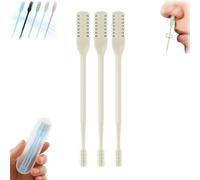 Sightfelt Nasal Hair Cutter, 2-In-1 Nasal Hair Cutter, 2025 Upgrade Double Sided Nose Hairs Knife, Recorderk Nose Trimmer Women, Bloame Manual Nose Ha-Ir Remover Portable Multipurpose (Beige)