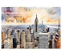Sightseeing New York (Tischkalender 2026 DIN A5 quer), CALVENDO Monatskalender: Stadt, die niemals schläft