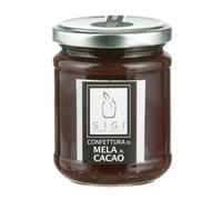 SIGI Azienda Agricola Confettura di MELA AL CACAO | Senza Coloranti, Conservanti, Addittivi | 100% Artigianale e Naturale | Lavorato a Mano, Prodotto in Italia | Barattolo 220gr.