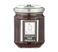 SIGI Azienda Agricola Confettura di UVA FRAGOLA | Senza Coloranti, Conservanti, Addittivi | 100% Artigianale e Naturale | Lavorato a Mano, Prodotto in Italia | Barattolo 220gr.