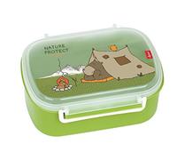 Sigikid 24780 - Contenitore per Il Pranzo e la merenda Forest Grizzly, Senza BPA, per Bambine e Bambini, consigliato a Partire dai 2 Anni, Colore: Verde