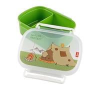 Sigikid 24780 - Contenitore per Il Pranzo e la merenda Forest Grizzly, Senza BPA, per Bambine e Bambini, consigliato a Partire dai 2 Anni, Colore: Verde
