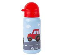 Sigikid 25379 - Borraccia trattore in acciaio inox, 400 ml, consigliata per bambini a partire da 1 anno, robusta, a prova di perdite, infrangibile