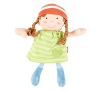 Sigikid 39410 Bambola piccola Softdolls Ragazza Baby Toy consigliato dai 6 mesi in su, verde
