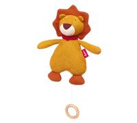 SIGIKID 39688 - Carillon a forma di orso lavorato a maglia, con famosa melodia di ninna, lavabile, meccanismo intercambiabile, per neonati e bambini dalla nascita, arancione, 26 x 16 x 7 cm