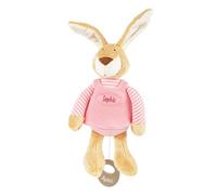 SIGIKID 40015 - Carillon da bambina con nome ricamato, melodia a scelta, coniglio in rosa, 40015