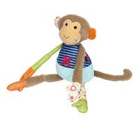 Sigikid 42836 Peluche Scimmia Patchwork Sweety per giocare e coccolare in morbido mix di materiali per neonati e bambini, ragazzi e ragazze da 0 mesi a 8 anni, multicolore/scimmia 41 cm