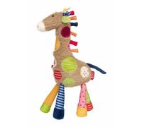Sigikid 42837 Giraffa patchwork Sweety peluche per giocare e coccolare in morbido mix di materiali per neonati e bambini, ragazzi e ragazze da 0 mesi a 8 anni, multicolore/giraffa 36 cm