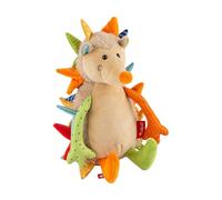 Sigikid 42838 Peluche riccio Patchwork Sweety per giocare e coccolare in morbido mix di materiali per neonati e bambini, ragazzi e ragazze da 0 mesi a 8 anni, multicolore, riccio 23 cm