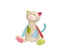 Sigikid 42842 Peluche gatto Patchwork Sweety per giocare e coccolare in morbido mix di materiali per neonati e bambini, ragazzi e ragazze da 0 mesi a 8 anni, multicolore/gatto 30 cm