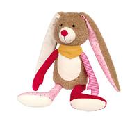 Sigikid 42850 - Peluche coniglietto patchwork Sweety per giocare e coccolare in morbido mix di materiali per neonati e bambini, ragazzi e ragazze da 0 mesi a 8 anni, multicolore/coniglietto 40 cm