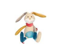 Sigikid 42851 Patchwork Sweety - Peluche a forma di coniglio, colore: blu/giallo