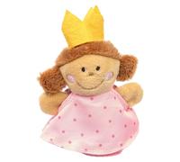 SIGIKID 43006 - Bambola di peluche da infilare sulle dita, gioco di ruolo, raccontare storie, giocare, per bambini dai 6 mesi, principessa/rosa 10 cm