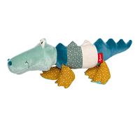 Sigikid 43234 Peluche coccodrillo patchwork Sweety, giallo per ragazze e ragazzi da 0 a 8 anni