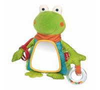 Sigikid Attiva PlayQ Mädchen und Jungen Giocattolo per Bambini, Consigliato a Partire da 3 Mesi, Colore Verde/Multicolore/Rana, Taglia Unica, 42583