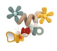 Sigikid- Giocattolo Attivo per Bambini a Spirale da Appendere a Forma di Farfalla, Colore Tortora/Giallo/Petrolio, Taglia Unica, 43173