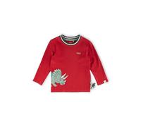 Sigikid Jungen Langarmshirt Maglietta a Maniche Lunghe, Colore: Rosso, 98 Bambini e Ragazzi