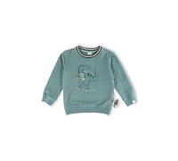 Sigikid Jungen Sweatshirt Maglia di Tuta, Verde, 98 Bambino