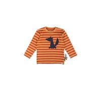 Sigikid Langarmshirt Mini Jungen Wild Fox Maglietta a Maniche Lunghe, Colore: Arancione, 116 Bambini e Ragazzi