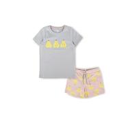 Sigikid Pyjama für Jungen und Mädchen Set di Pigiama, Azzurro/Rosa/Shorty, 122 Unisex-Bambini e Ragazzi
